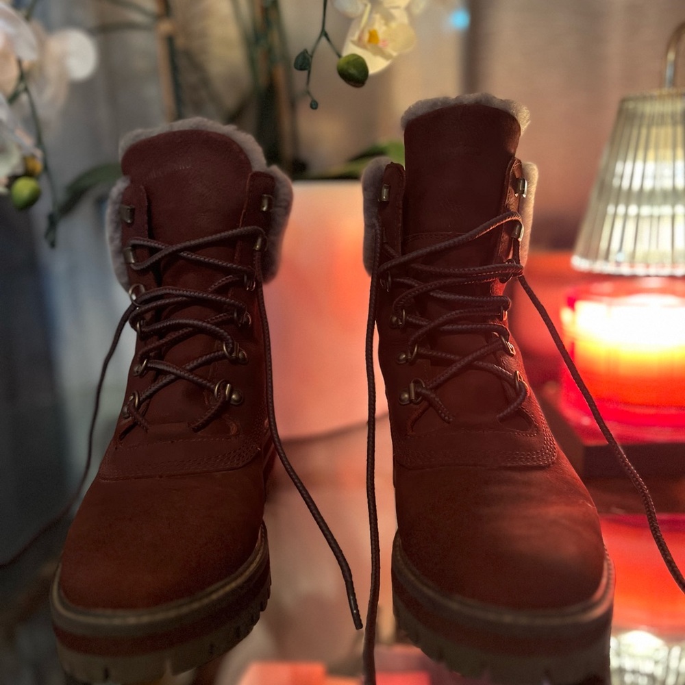 Timberland Brown Lace Up Boots with Ankle Support
